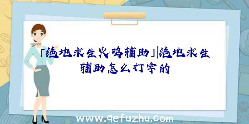 「绝地求生火鸡辅助」|绝地求生辅助怎么打字的